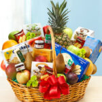 fruit basket chocolate bouquet