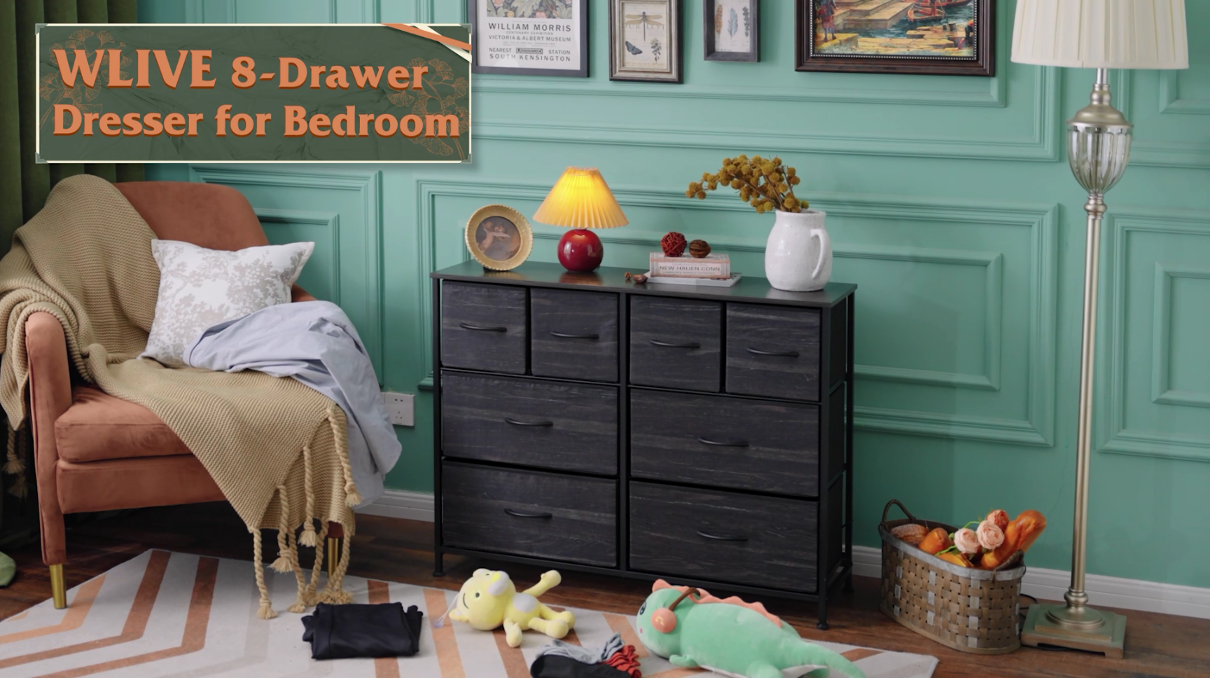 8 drawer dresser wood